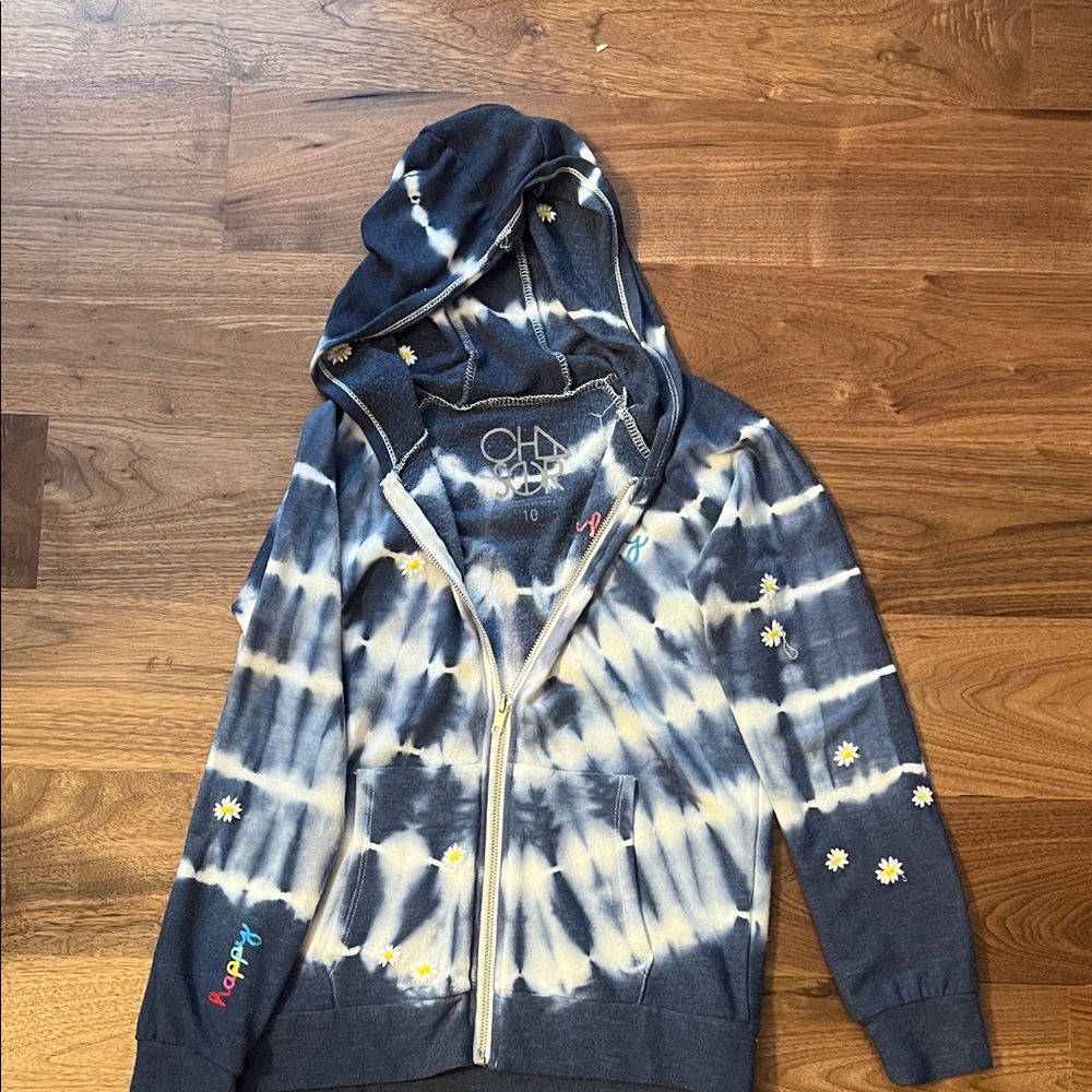 Chaser Navy Tie-Dye Hoodie